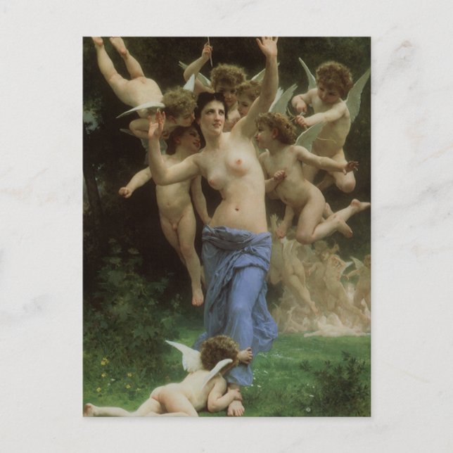 Carte Postale Le nid de la guêpe par William Adolphe Bouguereau (Devant)