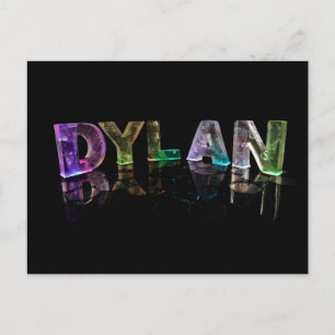 Carte Postale Le nom Dylan en lumières 3D (photo)