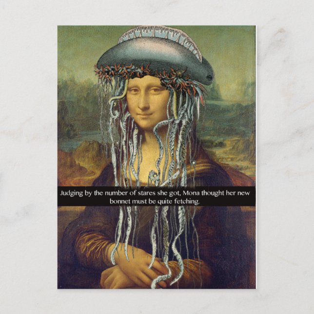 Carte Postale "Le nouveau Bonnet de Mona" (Devant)