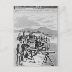 Carte Postale Le nouveau modèle Gatling Gun