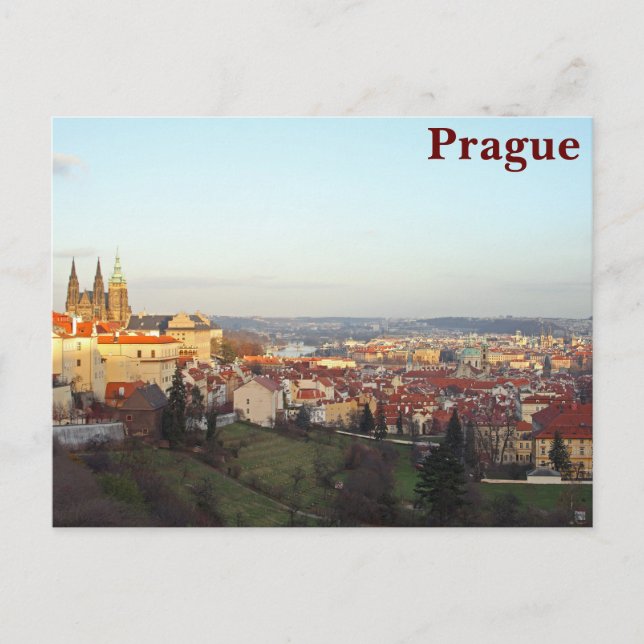 Carte Postale Le panorama de Prague (Devant)