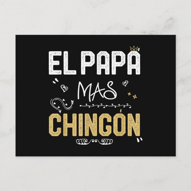 Carte Postale Le Papa Mas Chingon Spanish Dad Cool Mexicain (Devant)