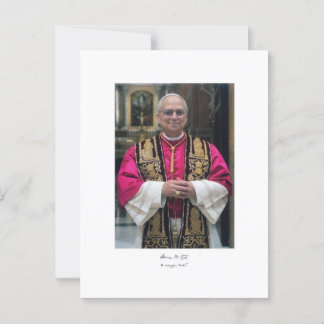 Carte Postale Le Pape Léon XIV Robert Francis Prevost