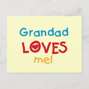 Carte Postale Le papy m'aime T-shirts et cadeaux