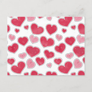 Carte Postale Le paradis de la Saint-Valentin Papier d'enveloppe