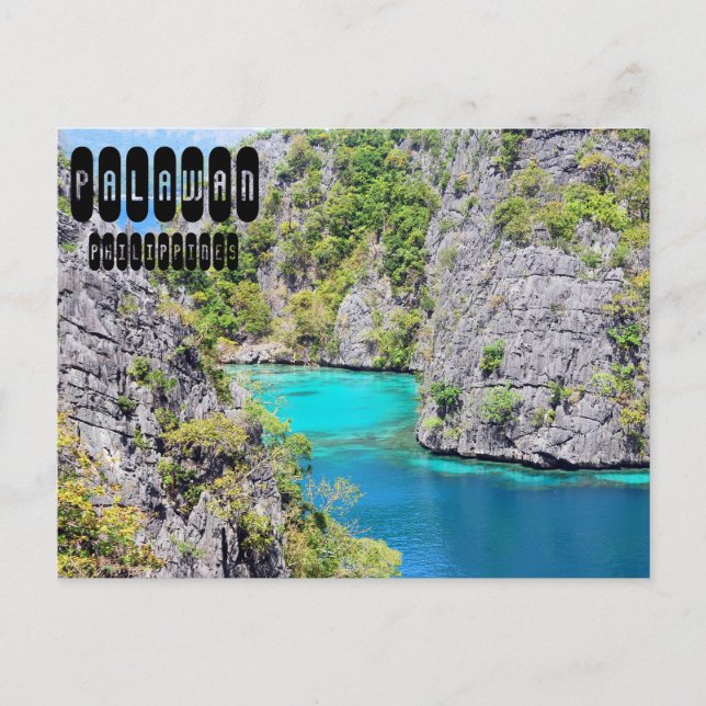 Carte Postale Le paradis majestueux de Palawan aux Philippines (Devant)