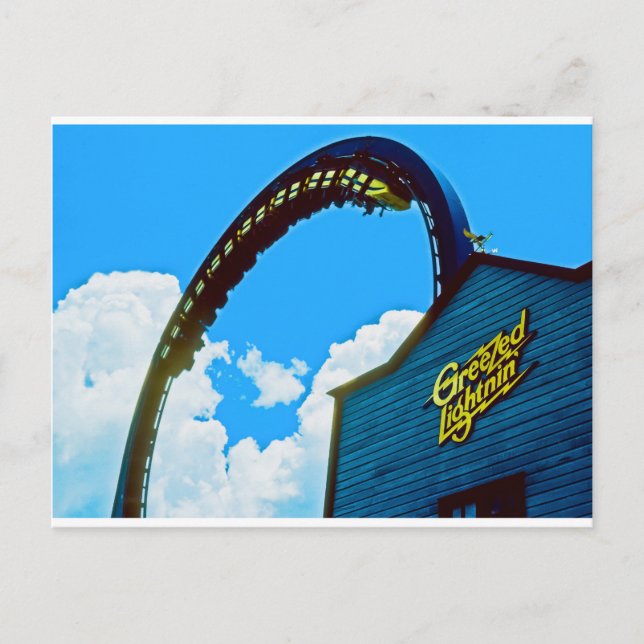 Carte Postale Le parc d'attractions Astro World (Devant)