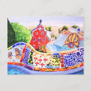 Carte Postale Le Parc de Gaudi.