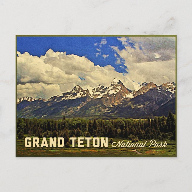 Carte Postale Le Parc national de Grand Teton (Devant)