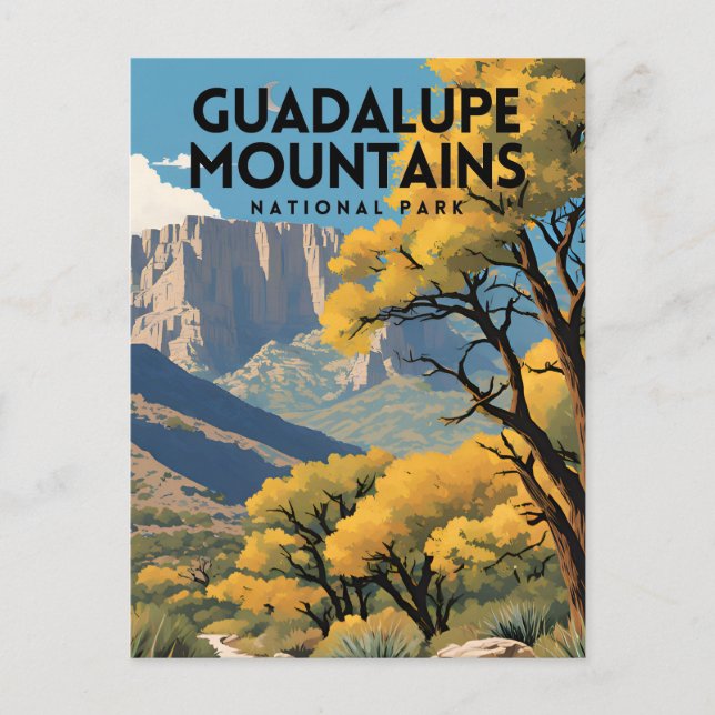 Carte Postale Le Parc national des Monts Guadalupe (Devant)