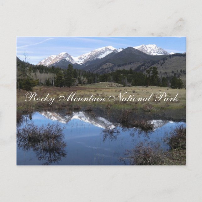 Carte Postale Le parc national des Rocheuses de Mummy Range (Devant)