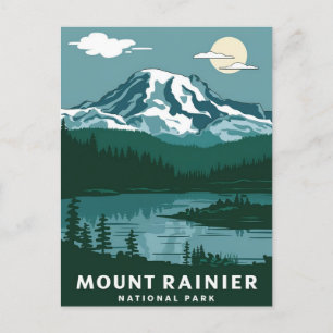 Carte Postale Le Parc national du Mont Rainier