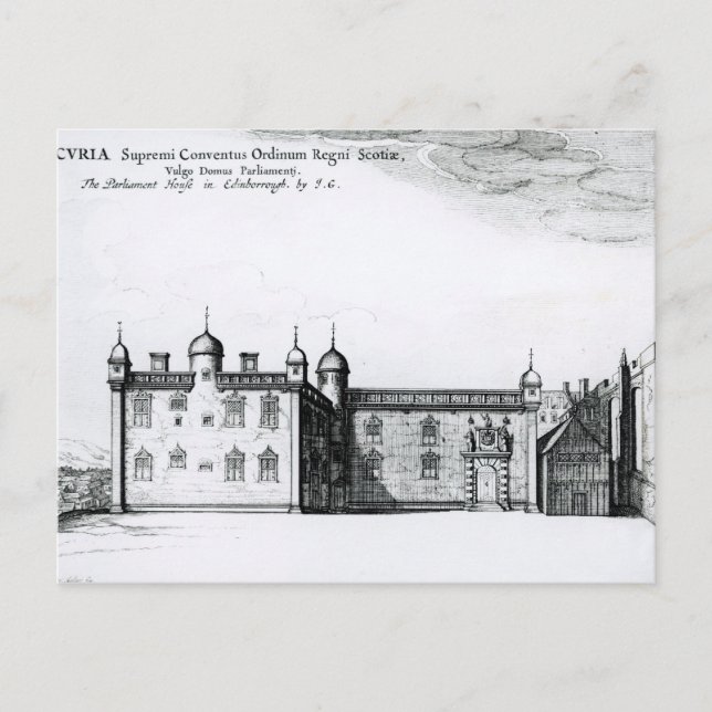 Carte Postale Le Parlement d'Édimbourg (Devant)
