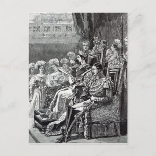 Carte Postale Le Parlement d'ouverture de la reine en 1846