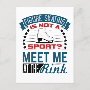 Carte Postale Le patinage artistique n'est pas un sport Rencontr