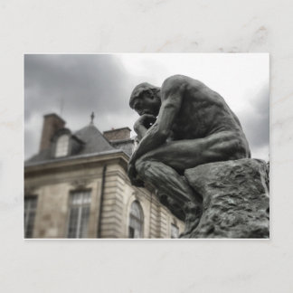 Carte Postale Le penseur Rodin Paris Sculpture