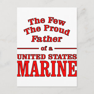 Carte Postale Le père fier d'un marine des États-Unis