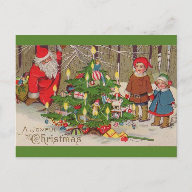 Carte Postale Le Père Noël Victorien Un Noël Joyeux (Devant)