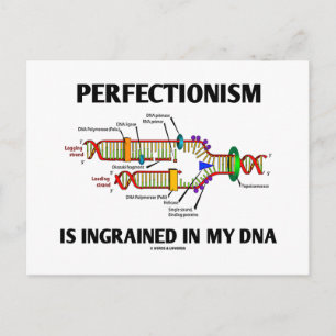 Carte Postale Le Perfectionisme Est Enraciné Dans Mon ADN (Gènes