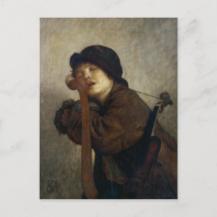 Carte Postale Le Petit Dormir Violoniste, 1883