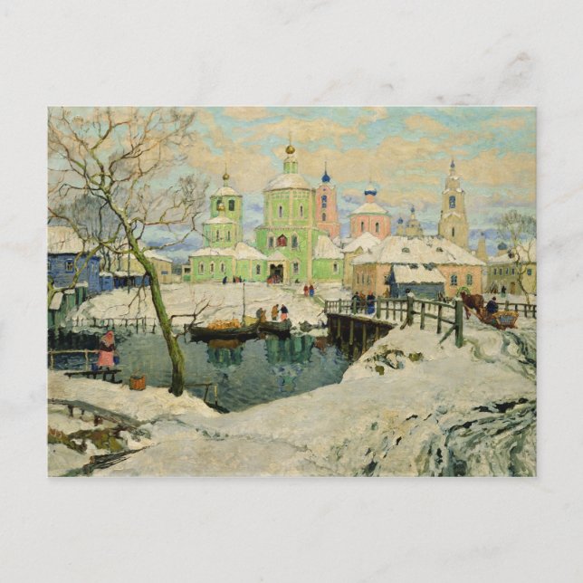 Carte Postale Le petit village Torzhok, 1917 (Devant)