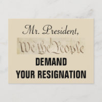 Le peuple exige la démission de Trump