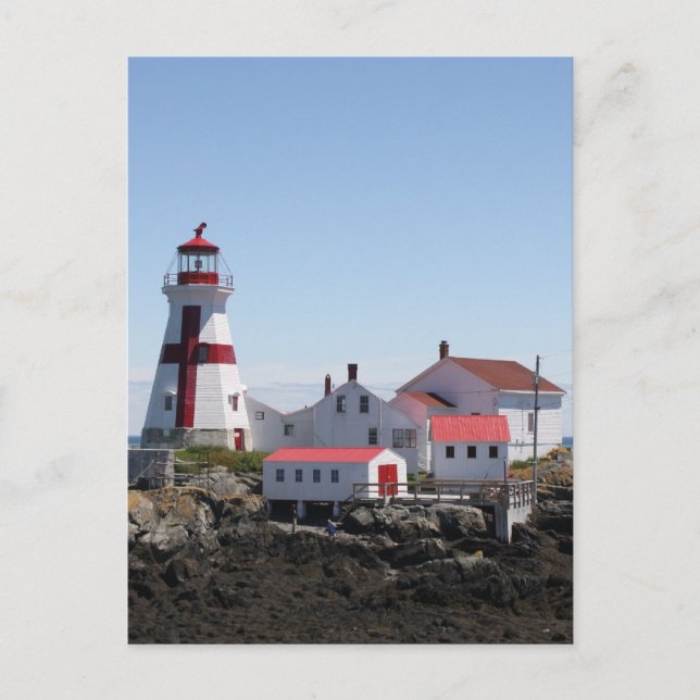 Carte Postale Le phare d'East Quoddy (Devant)