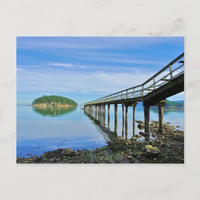 Carte Postale Le pilier à la baie de Bennett, île de Mayne, (Devant)