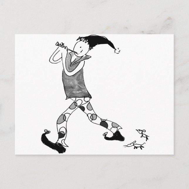 Carte Postale Le Piper Pied d'Hamelin (Devant)