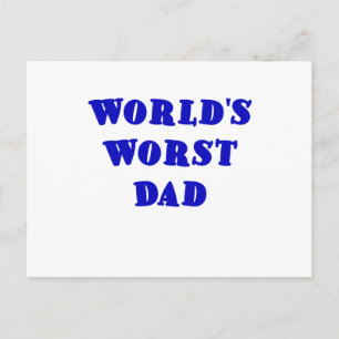 Carte Postale Le pire papa du monde