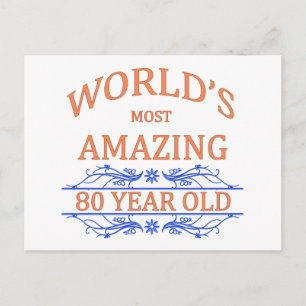 Carte Postale Le plus Extraordinaire des 80 ans du monde