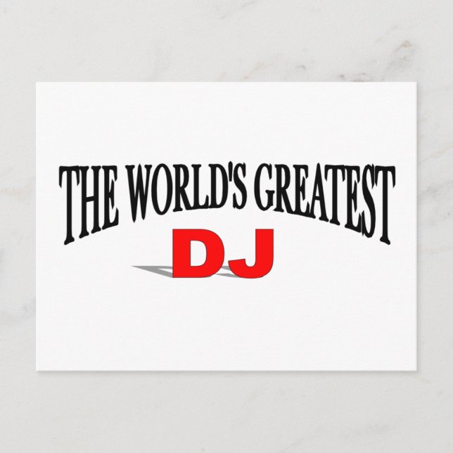 Carte Postale Le plus grand DJ du monde (Devant)