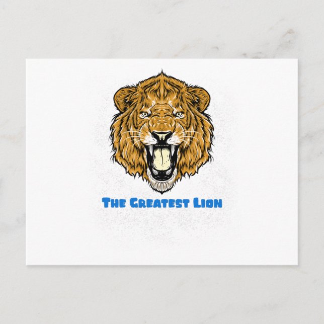 Carte Postale Le plus grand lion (Devant)