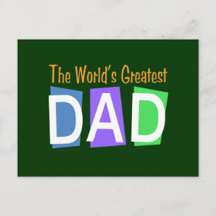 Carte Postale Le plus grand papa du monde de Retro
