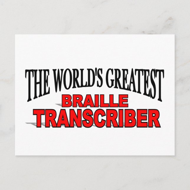 Carte Postale Le plus grand transcripteur en braille du monde (Devant)
