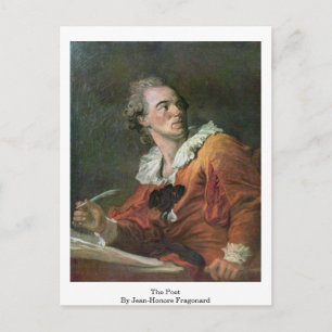 Carte Postale Le Poète De Jean-Honore Fragonard