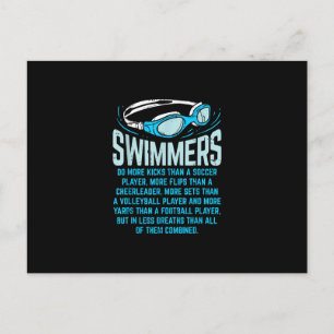 Carte Postale Le Poison de Swimming Lover
