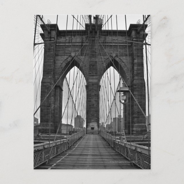 Carte Postale Le pont Brooklyn à New York (Devant)