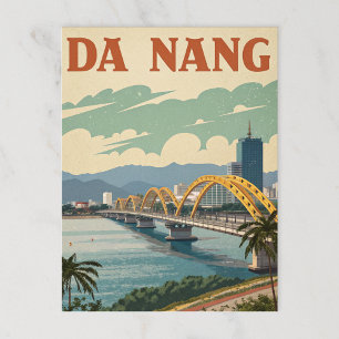 Carte Postale Le pont Da Nang Dragon dans l'Art Stylisé
