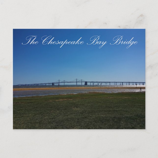 Carte Postale Le pont de la baie de Chesapeake (Devant)
