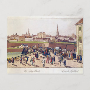 Carte Postale Le pont de Leopoldstadt, Vienne, 1780