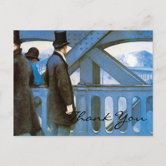 Carte Postale Le Pont de l'Europe de Caillebotte (Devant)