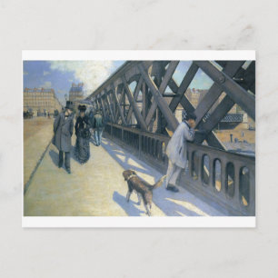 Carte Postale Le Pont de L'Europe par Gustave Caillebotte