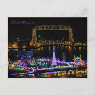 Carte Postale Le pont de levage aérien et Bentleyville Minnesota