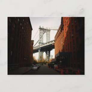 Carte Postale Le Pont De Manhattan, Vue Rue