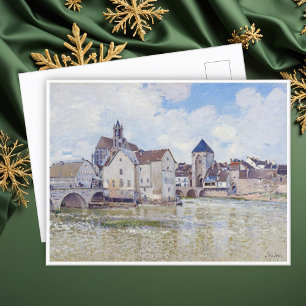 Carte Postale Le Pont de Moret, Alfred Sisley