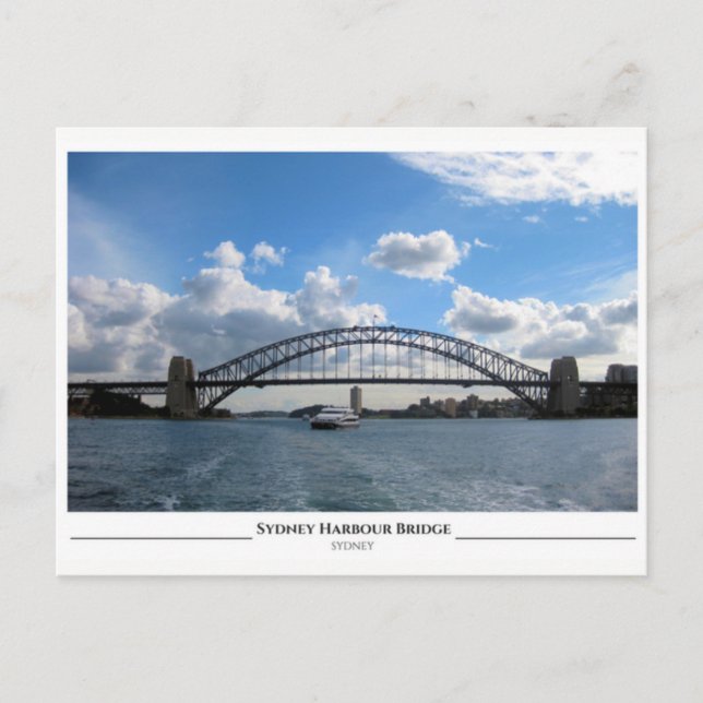 Carte Postale Le pont de Sydney Harbour (Devant)