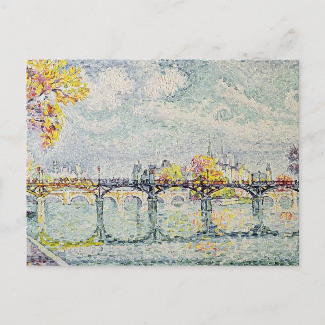 Carte Postale Le pont des Arts, 1928 (Devant)