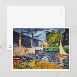 Carte Postale Le pont du Chatou   Maurice de Vlaminck  