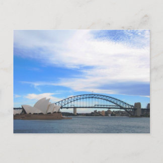 Carte Postale Le pont du port de Sydney et l'opéra